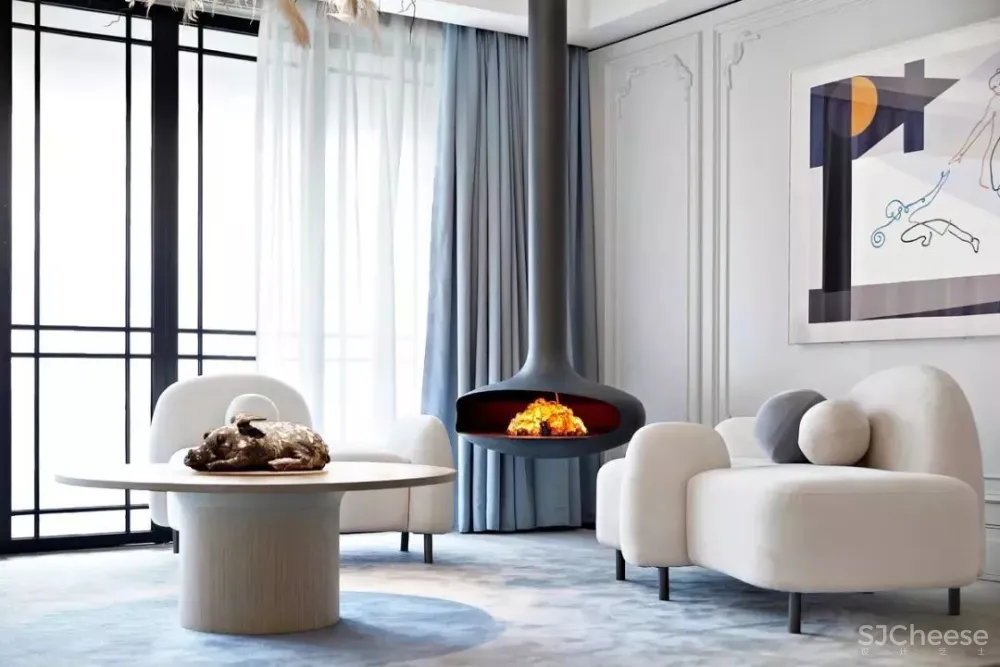 满满的设计亮点!319㎡样板间,全是知识点