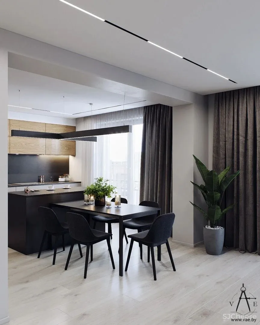 70㎡简约私宅,精简凝练!