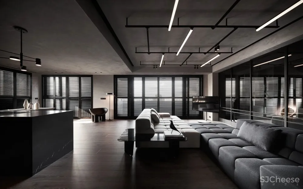 105㎡冷酷黑私宅,年轻人大胆追求前卫之家! 新澄设计