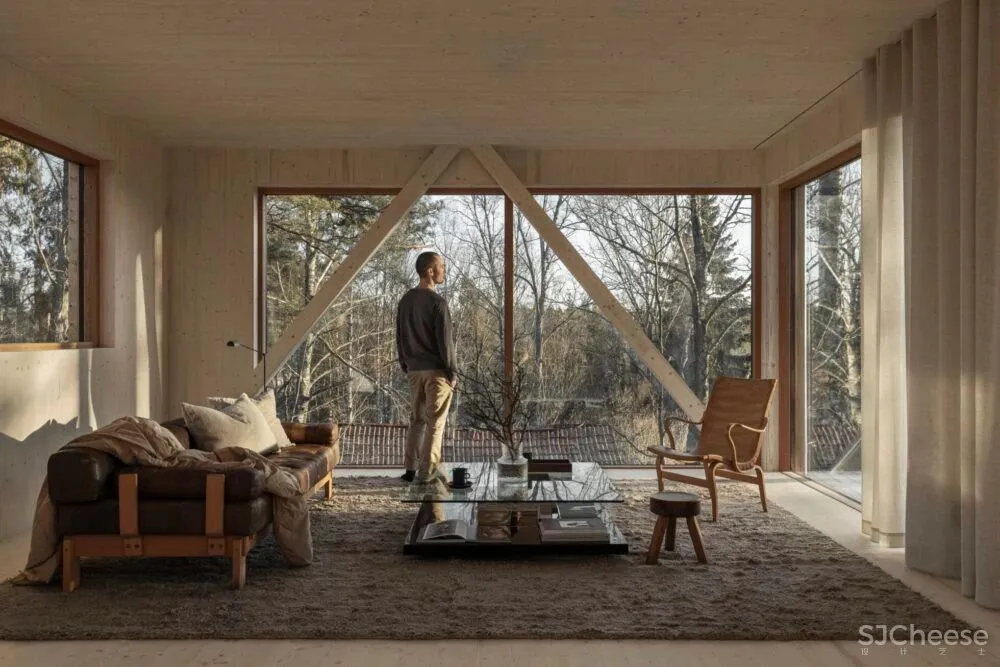 原木 侘寂，现代隐居栖处