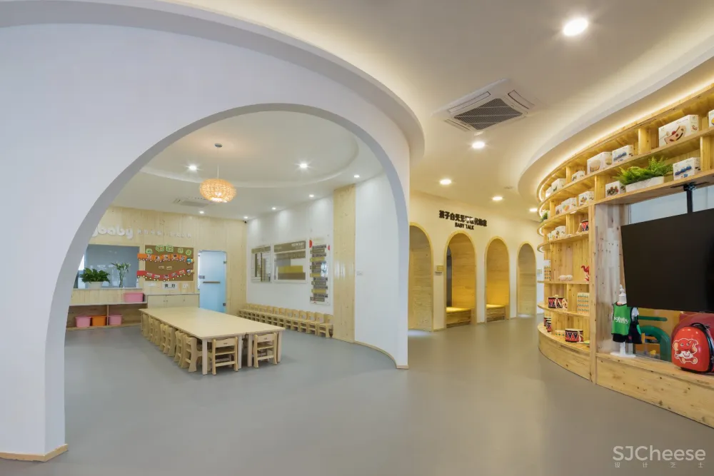 原木风的早教设计,孩子父母都喜欢!!!