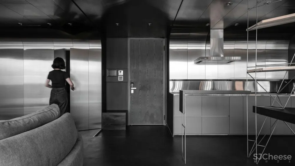 黑白简约住宅，简约设计的日常生活 studio X4设计