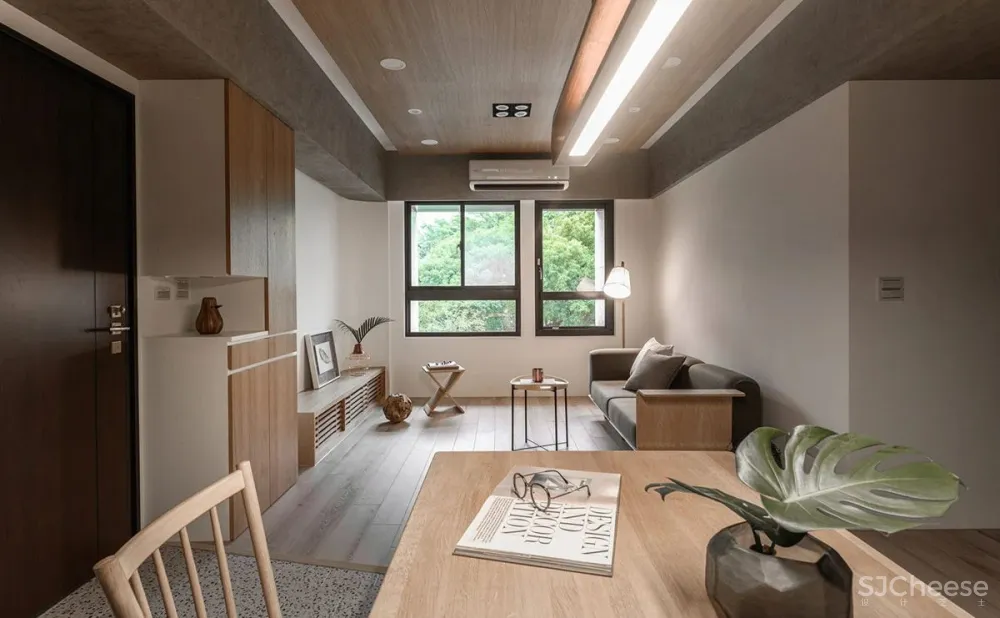 屋主要的生活是简约舒缓的,家里更应该如此