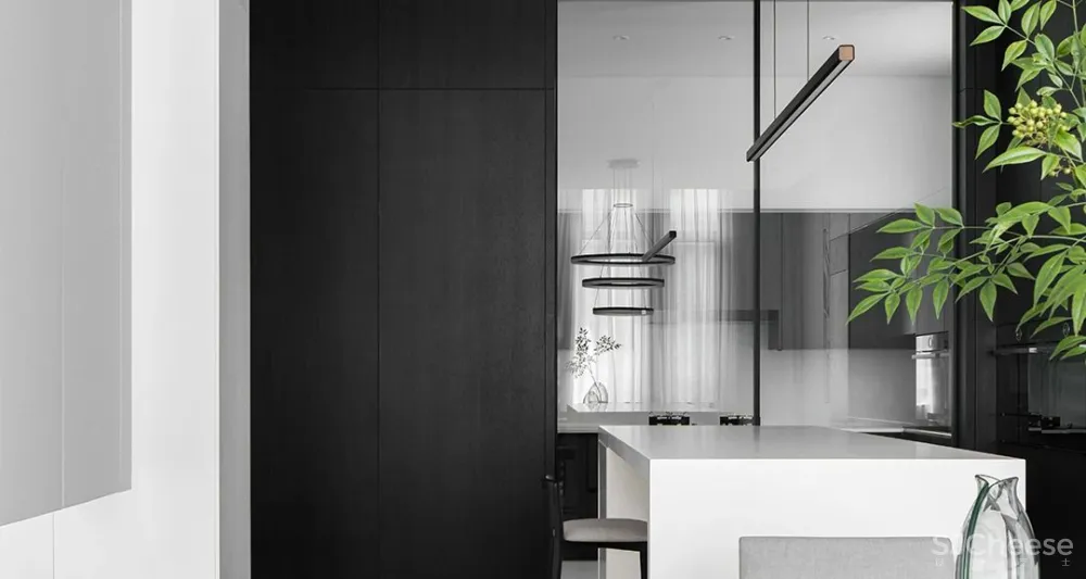 上海 780㎡ 极简别墅设计 ,黑白相映,安静优雅!