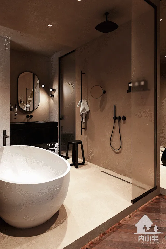 114㎡ 只做一室一厅，三开间的横厅太豪华了！