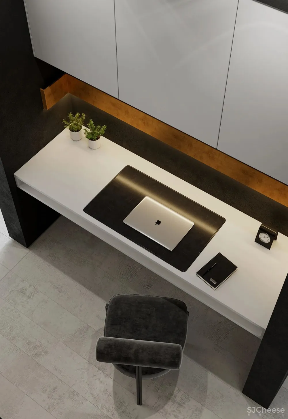 黑白色系的客厅，气质凸显 !