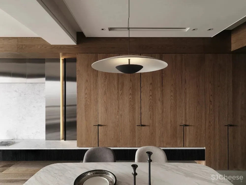 胡桃木 高级灰,纯粹而艺术的现代空间