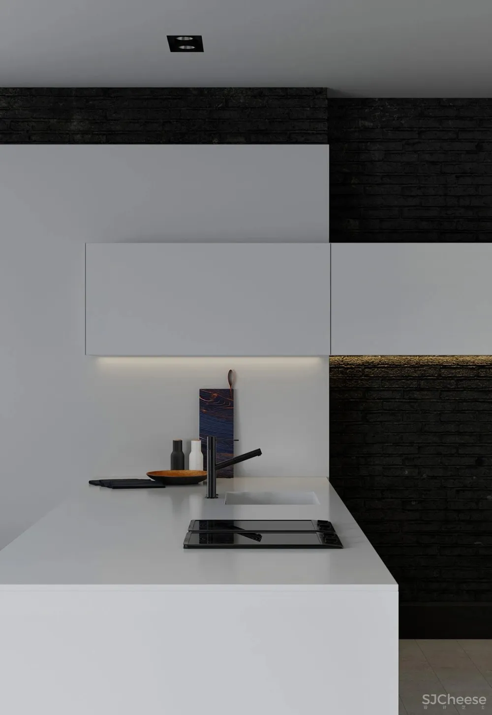 黑白色系的客厅，气质凸显 !