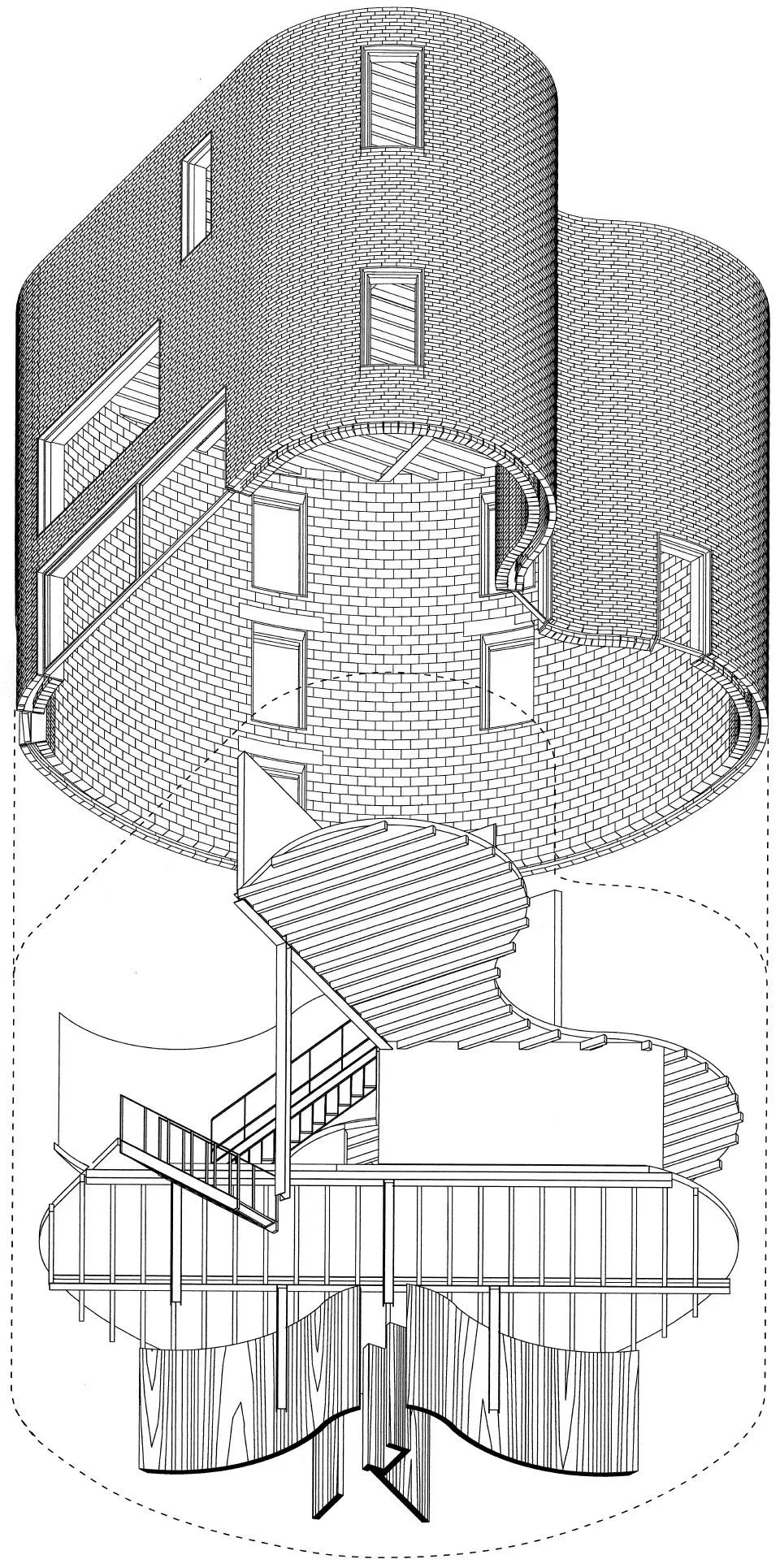 新作 再利用砖创造曲面外壳 gjG住宅 BLAF architecten