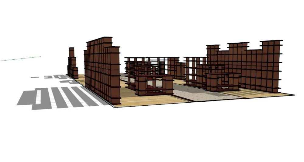 书柜SU草图大师模型合集sketchup-45款常用书柜-SKP格式-45.7M