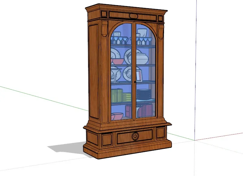 书柜SU草图大师模型合集sketchup-45款常用书柜-SKP格式-45.7M