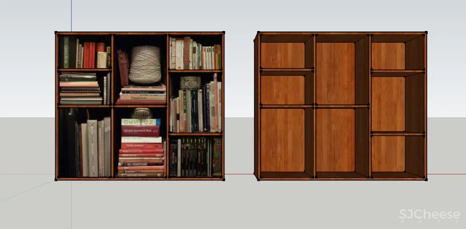 书柜SU草图大师模型合集sketchup-45款常用书柜-SKP格式-45.7M