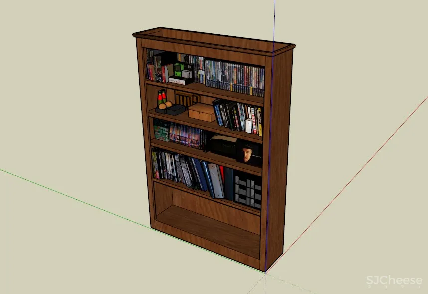 书柜SU草图大师模型合集sketchup-45款常用书柜-SKP格式-45.7M
