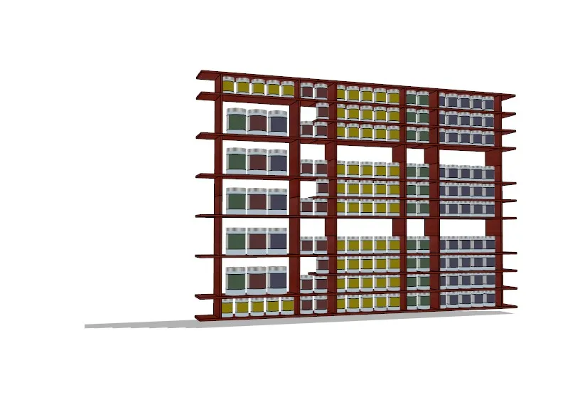 书柜SU草图大师模型合集sketchup-45款常用书柜-SKP格式-45.7M