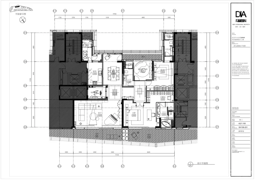 李玮珉-深圳汉京半山公馆188㎡大平层豪宅样板间丨效果图+方案+CAD施工图+材料图丨JPG+PPT+PDF+DWG-235M