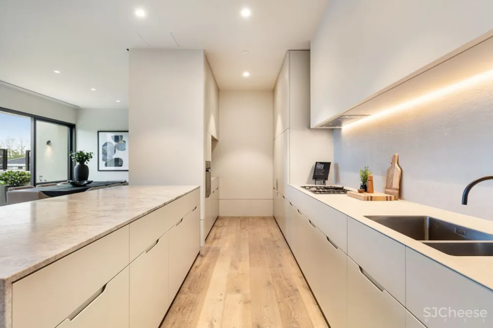 从外面看就是个别墅，其实是2个大平层，简约设计也有豪宅范!