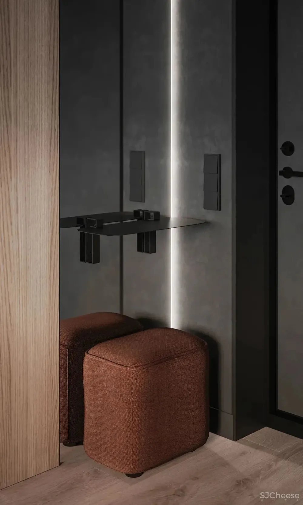 75㎡公寓设计，小空间大视野！ Nastia Perchyk