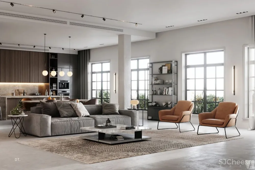 Vizline新作|独栋别墅设计,现代轻奢的高级既视感