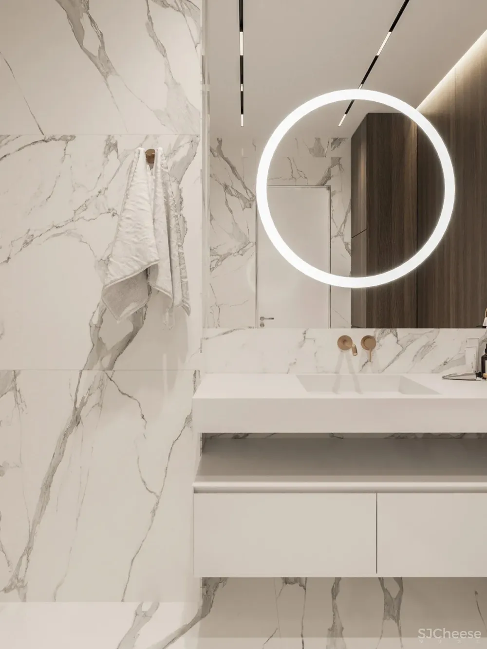 高级灰 原木，120m²现代轻奢私宅