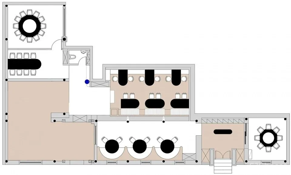 新作 融入胡同生活 北京 渔芙南隐海私厨 门里设计