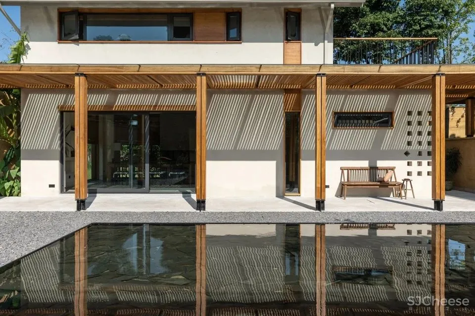 稻田里的农舍 自带烟火温度的家