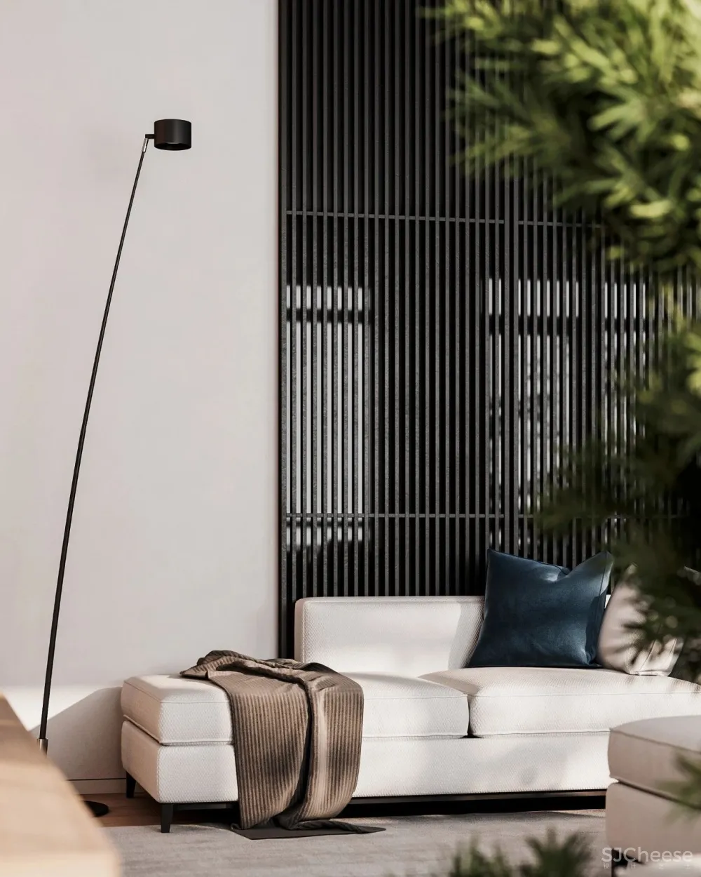 55㎡一居室变二居室,老外也学会了封阳台!