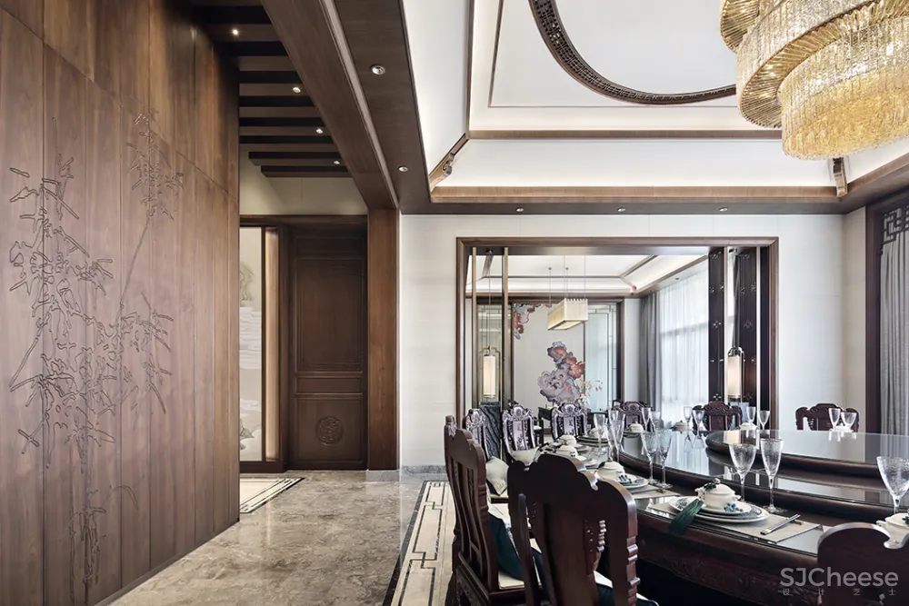 1000㎡经典中式大宅,移步换景,雅韵清风!