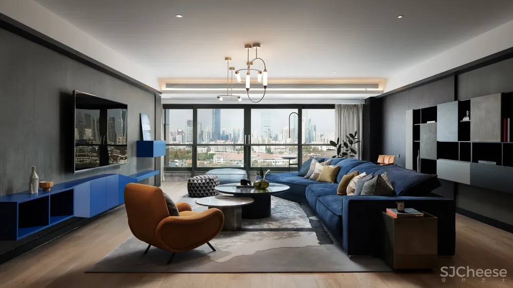 上海 300㎡ 大平层,一种精装格局,秀舍如何「变」出不同设计风格?