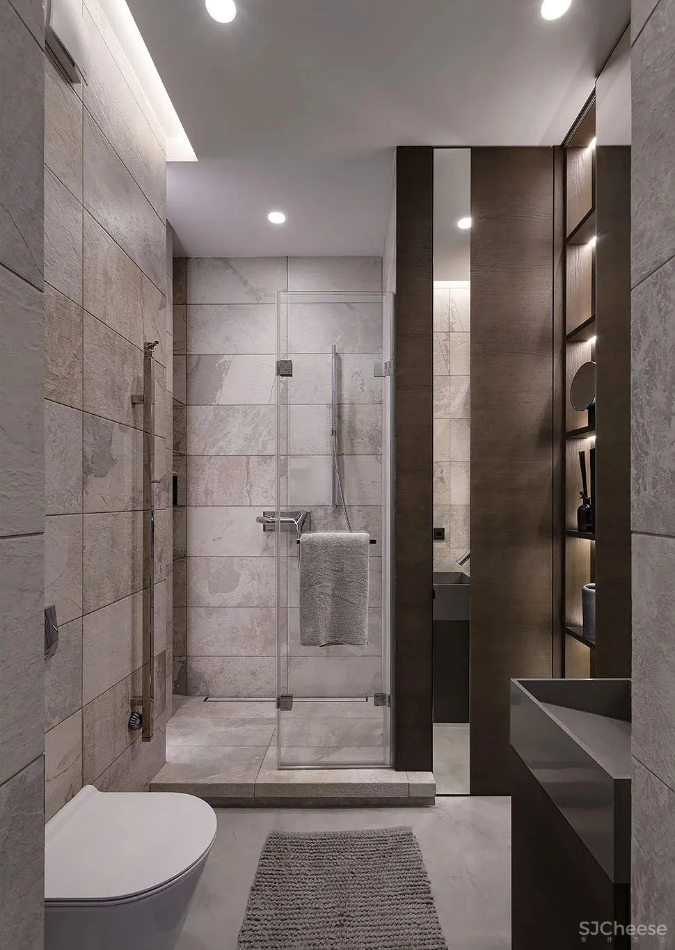 现代极简风一居室 Diana Lobodiuk