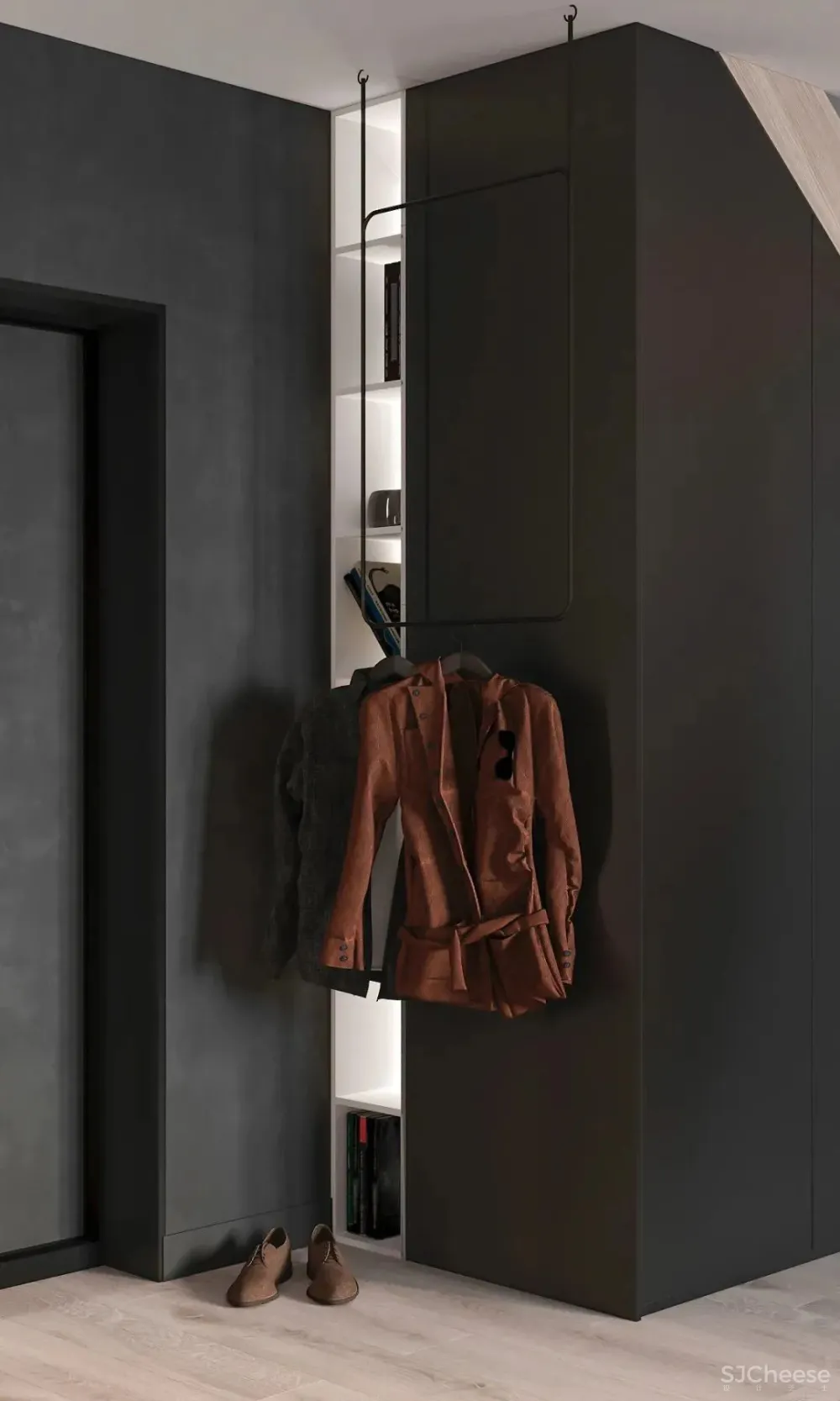 75㎡公寓设计，小空间大视野！ Nastia Perchyk