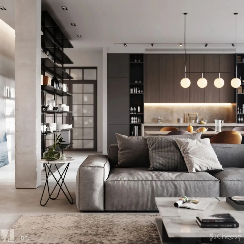 Vizline新作|独栋别墅设计,现代轻奢的高级既视感