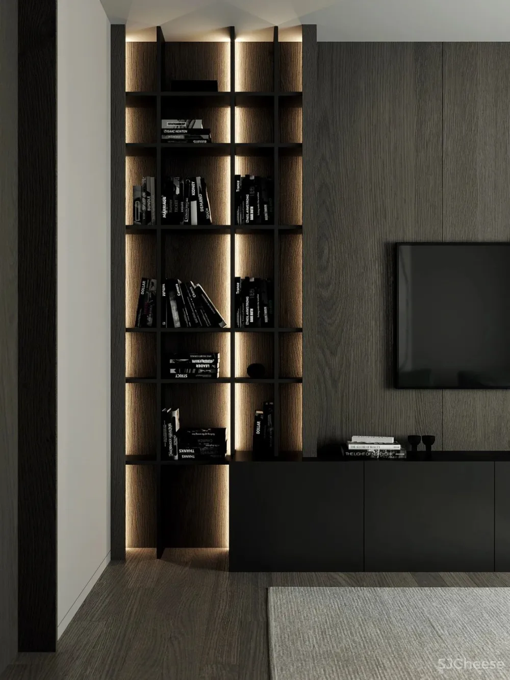 105㎡深色极简,美出新高度!