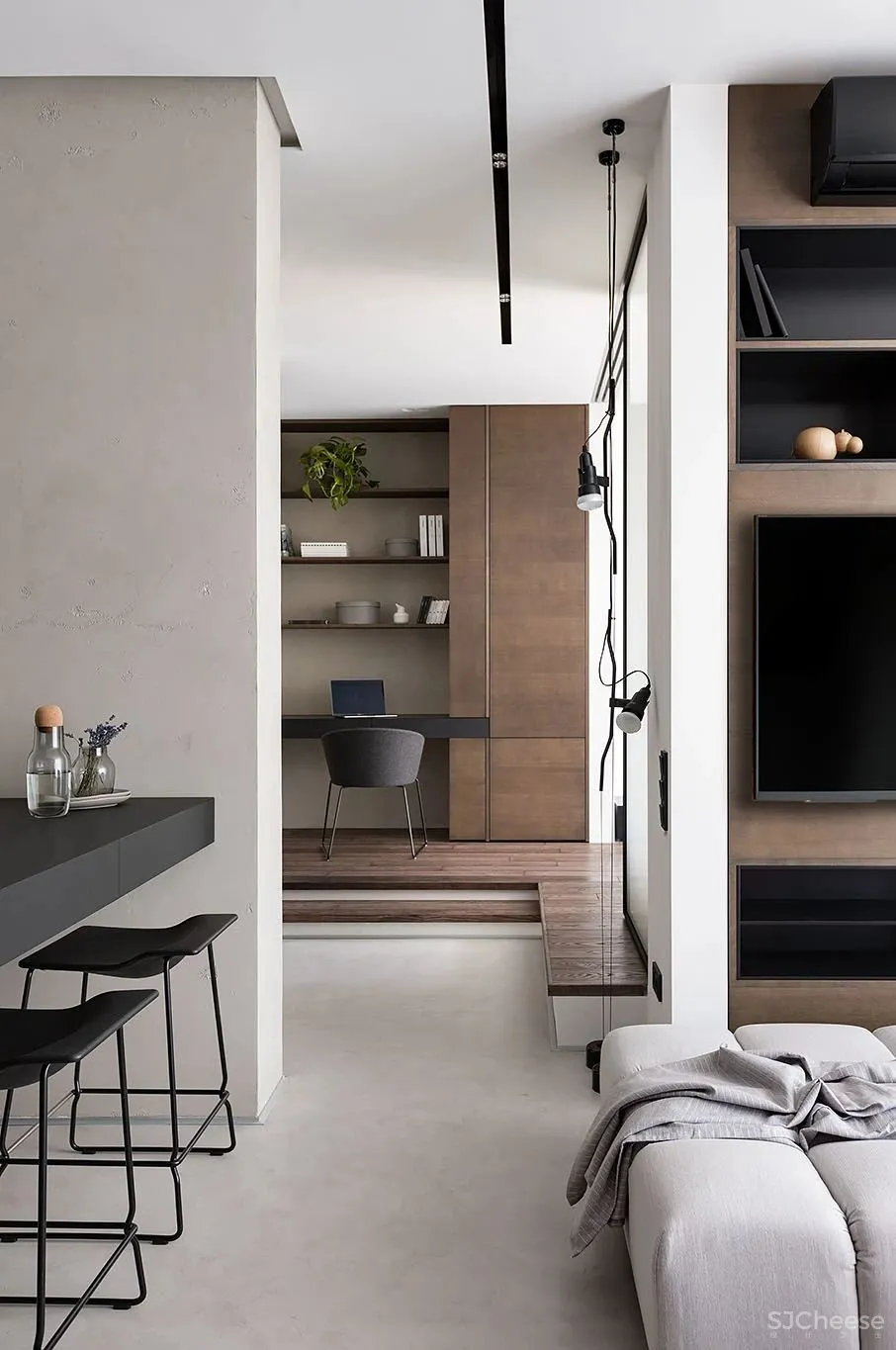 现代极简风一居室 Diana Lobodiuk