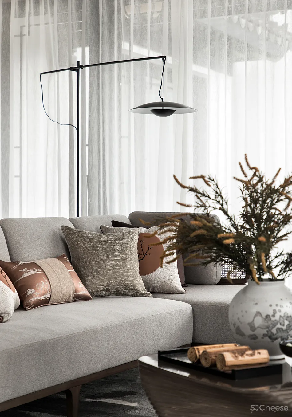 130㎡中式合院，一花一木，满庭芳华！