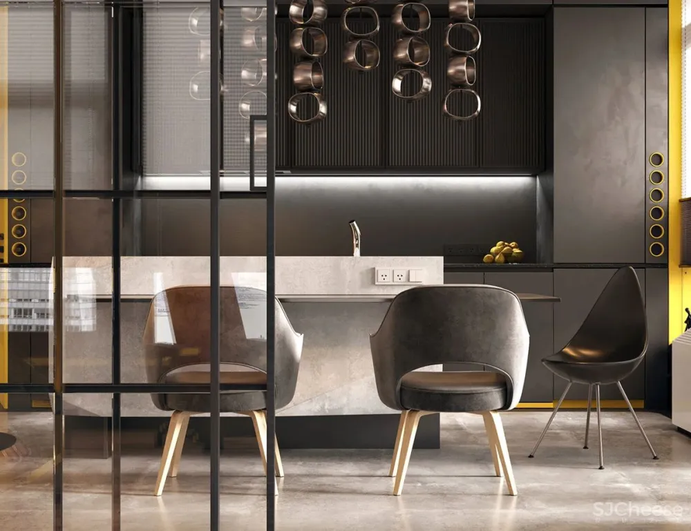 这位设计师真的很有预见性,一不小心就撞了当下热度最高的“灰黄”组合