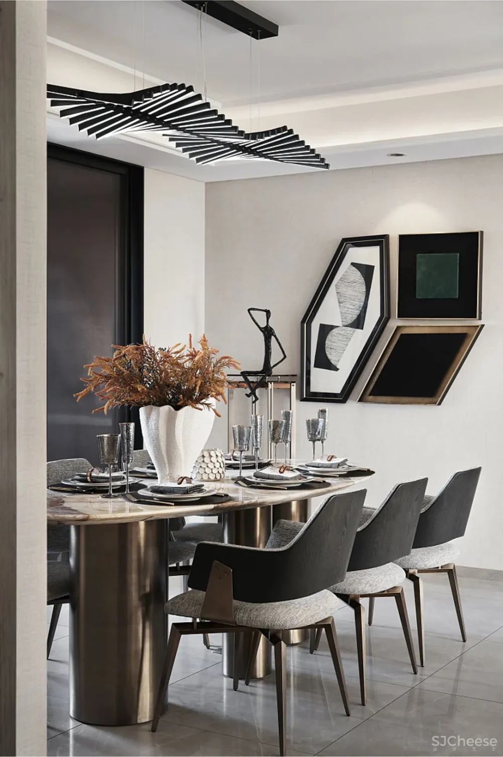 布鲁盟设计 唐山「唐城·壹零壹」三期精装平墅样板间