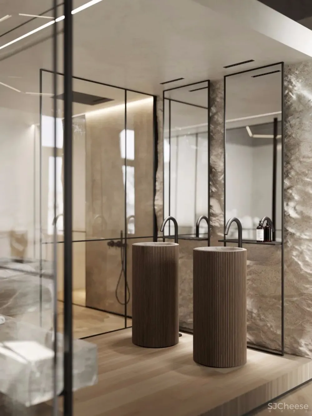 136㎡公寓藏着透明卫生间，想想都刺激！