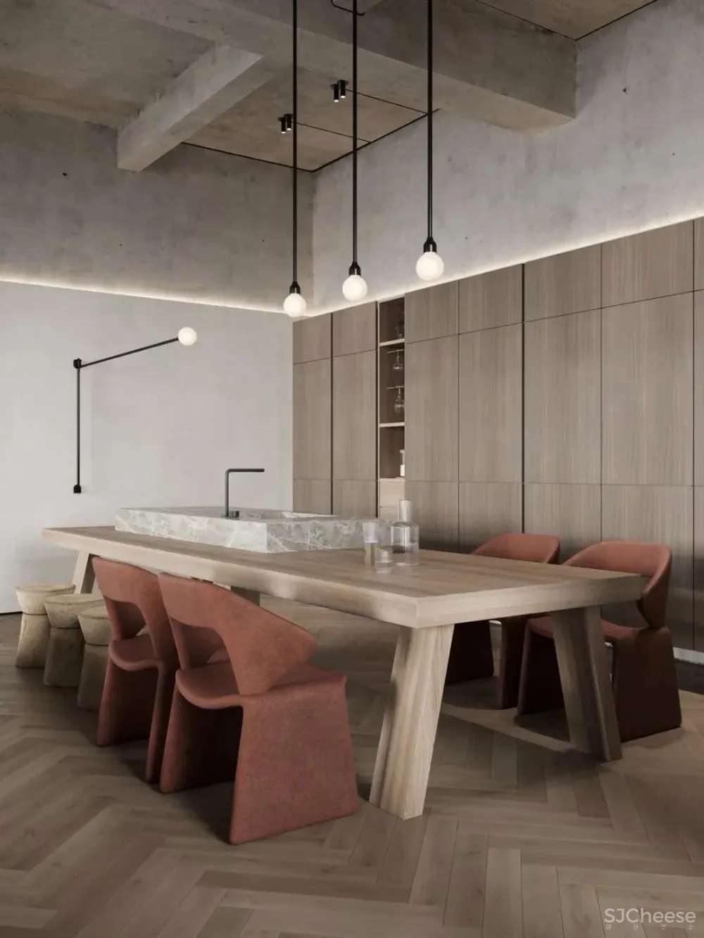 136㎡公寓藏着透明卫生间，想想都刺激！