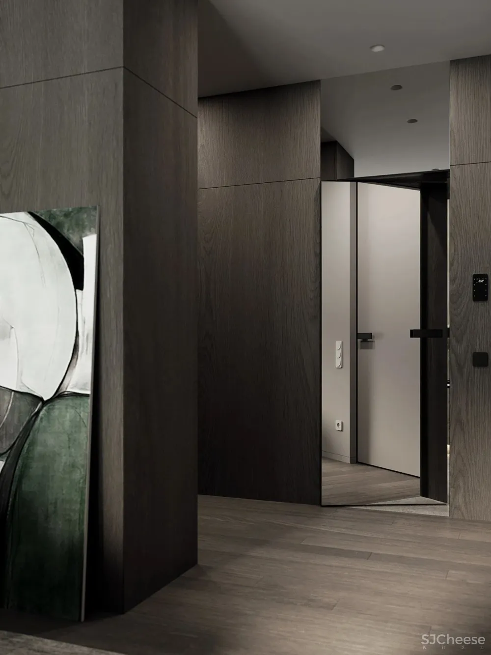 105㎡深色极简,美出新高度!