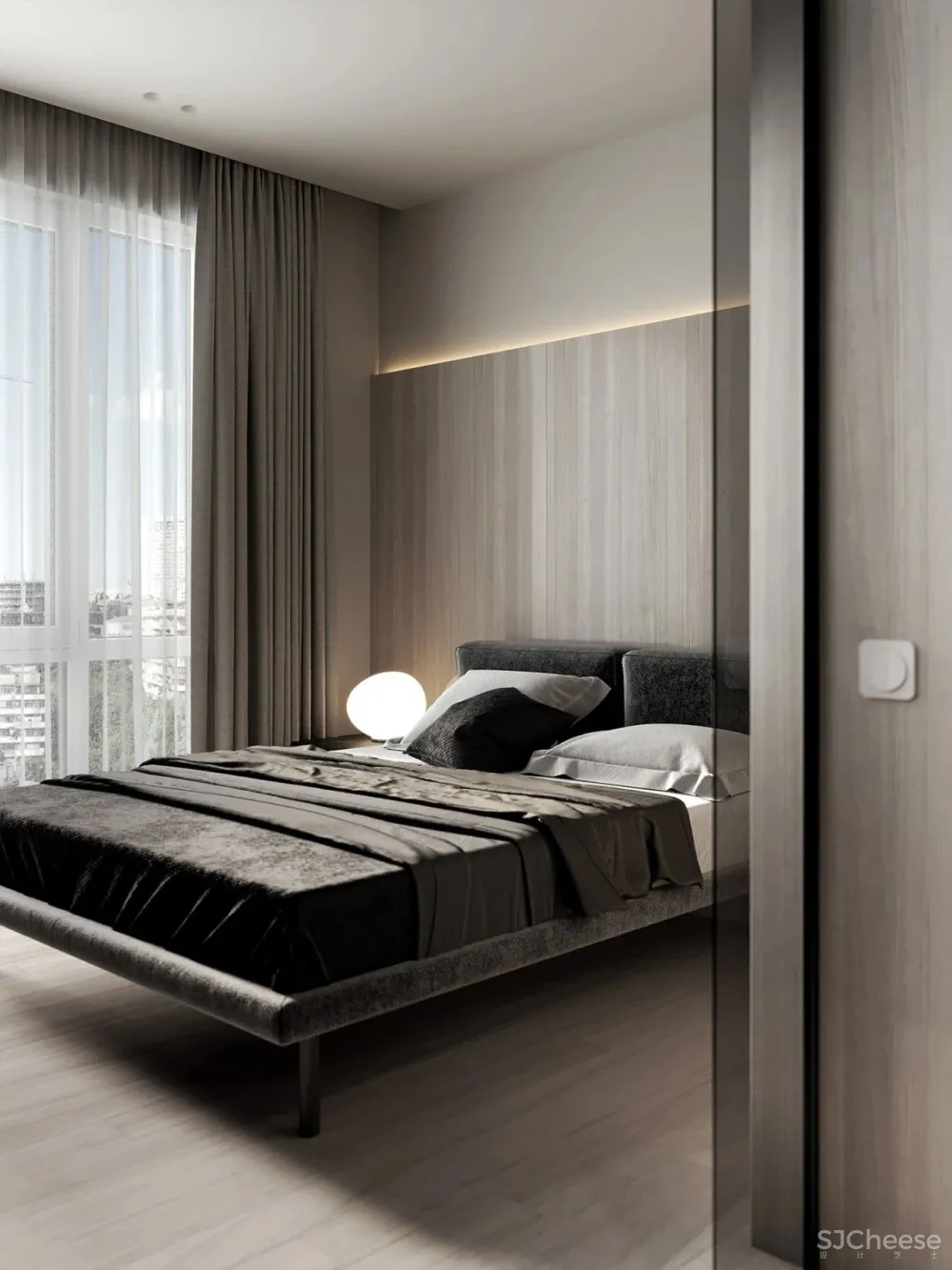 105㎡深色极简,美出新高度!