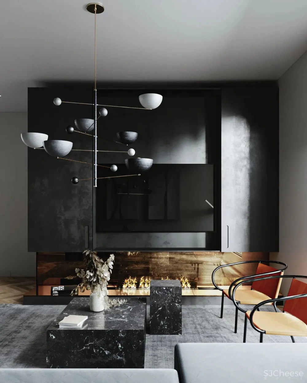 86.9㎡现代家居，别具魅力的空间设计！