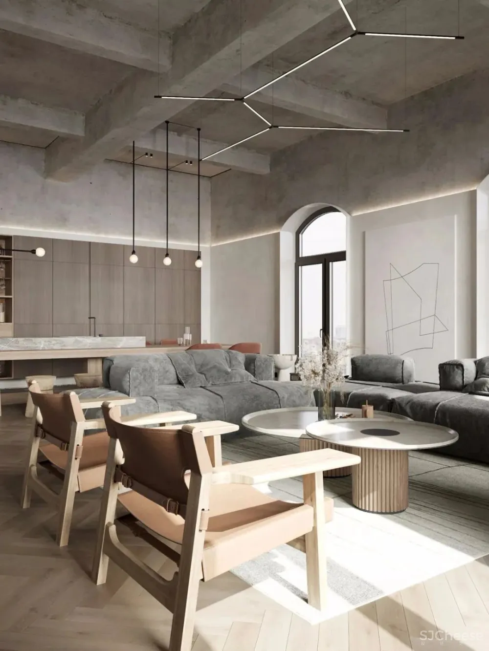 136㎡公寓藏着透明卫生间，想想都刺激！