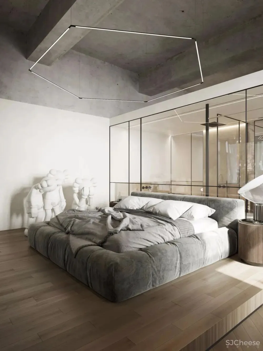 136㎡公寓藏着透明卫生间，想想都刺激！