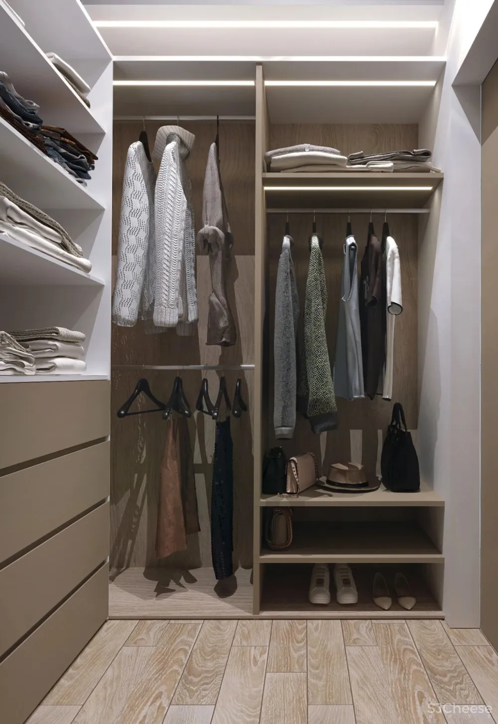 90㎡二居室,四口之家的紫色空间,漂亮!