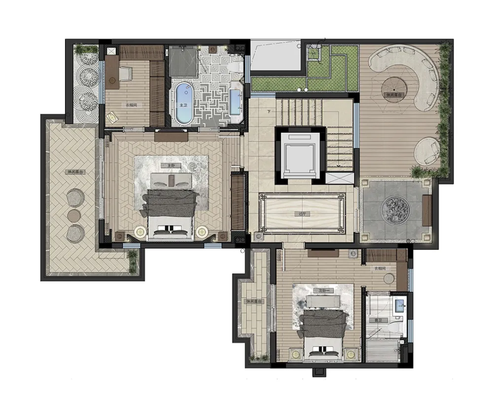 1000㎡经典中式大宅,移步换景,雅韵清风!