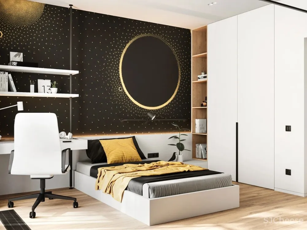 55㎡一居室变二居室,老外也学会了封阳台!