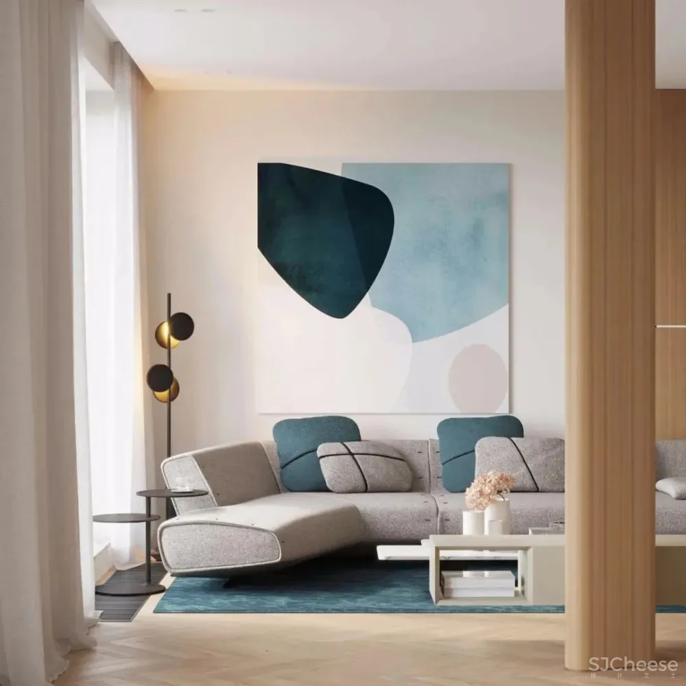 93㎡莫兰迪好宅，年轻夫妻公寓的设计范本！