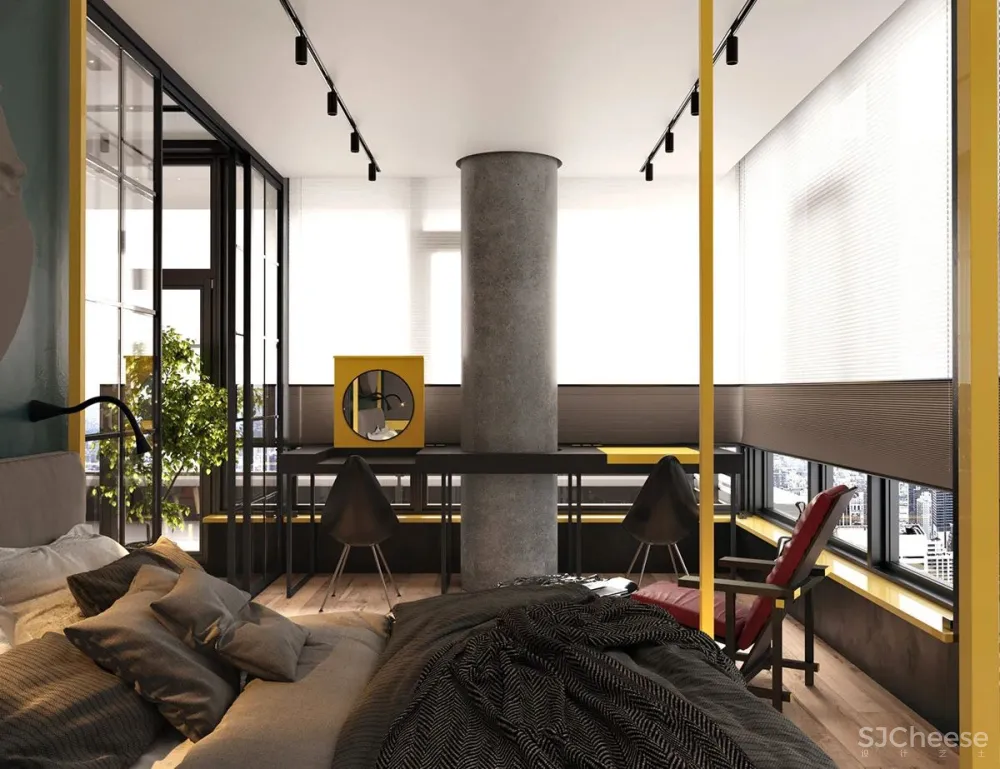 这位设计师真的很有预见性,一不小心就撞了当下热度最高的“灰黄”组合