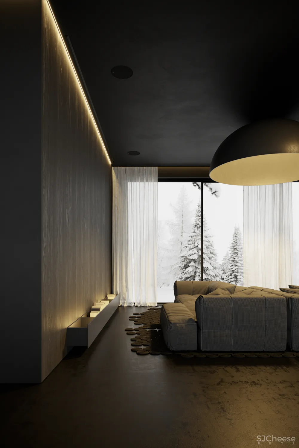 270㎡黑色空间,高级迷人!