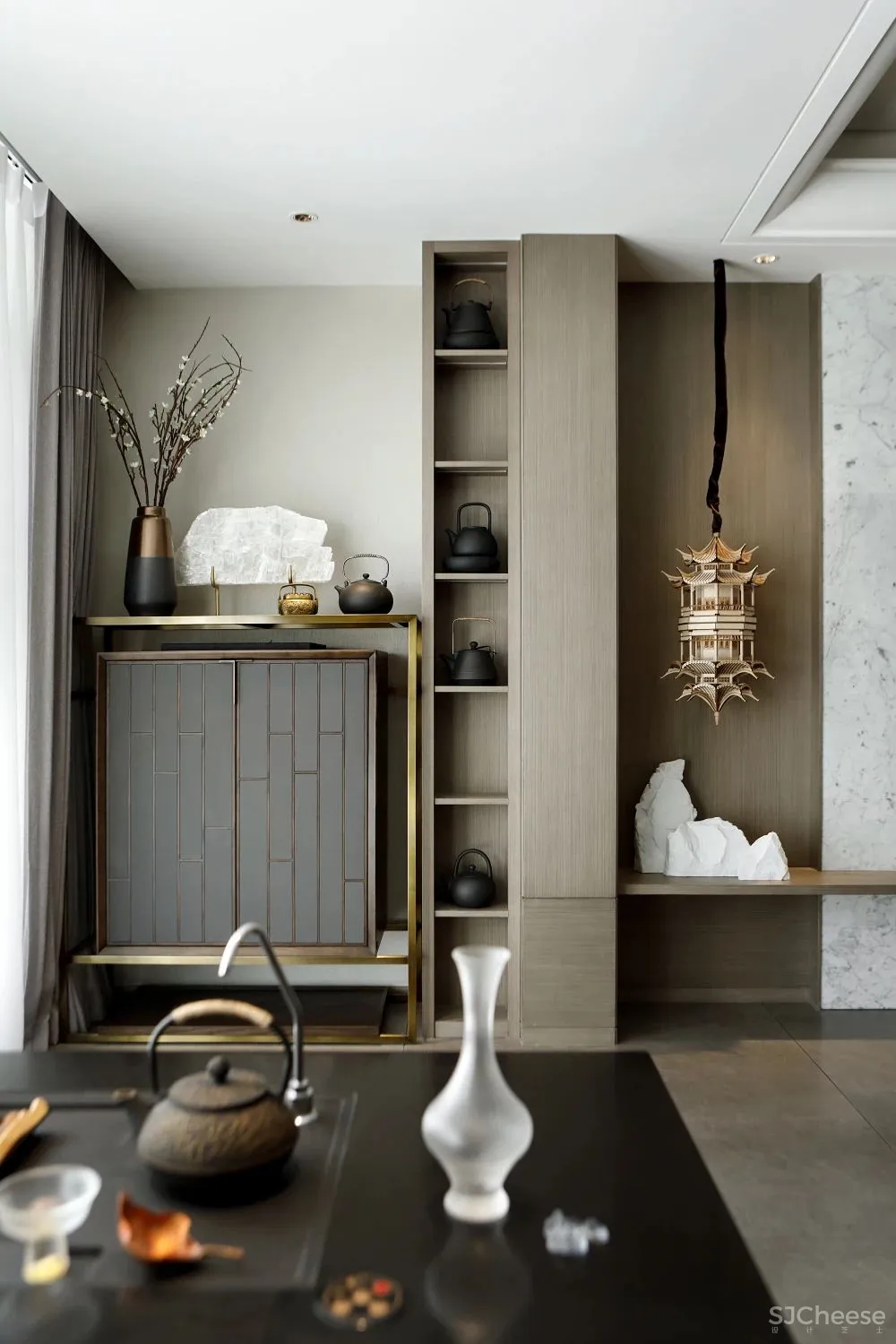 180m²写意新中式，方寸之间皆是儒雅与时尚！